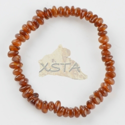 Amber medium oval natural bracelet